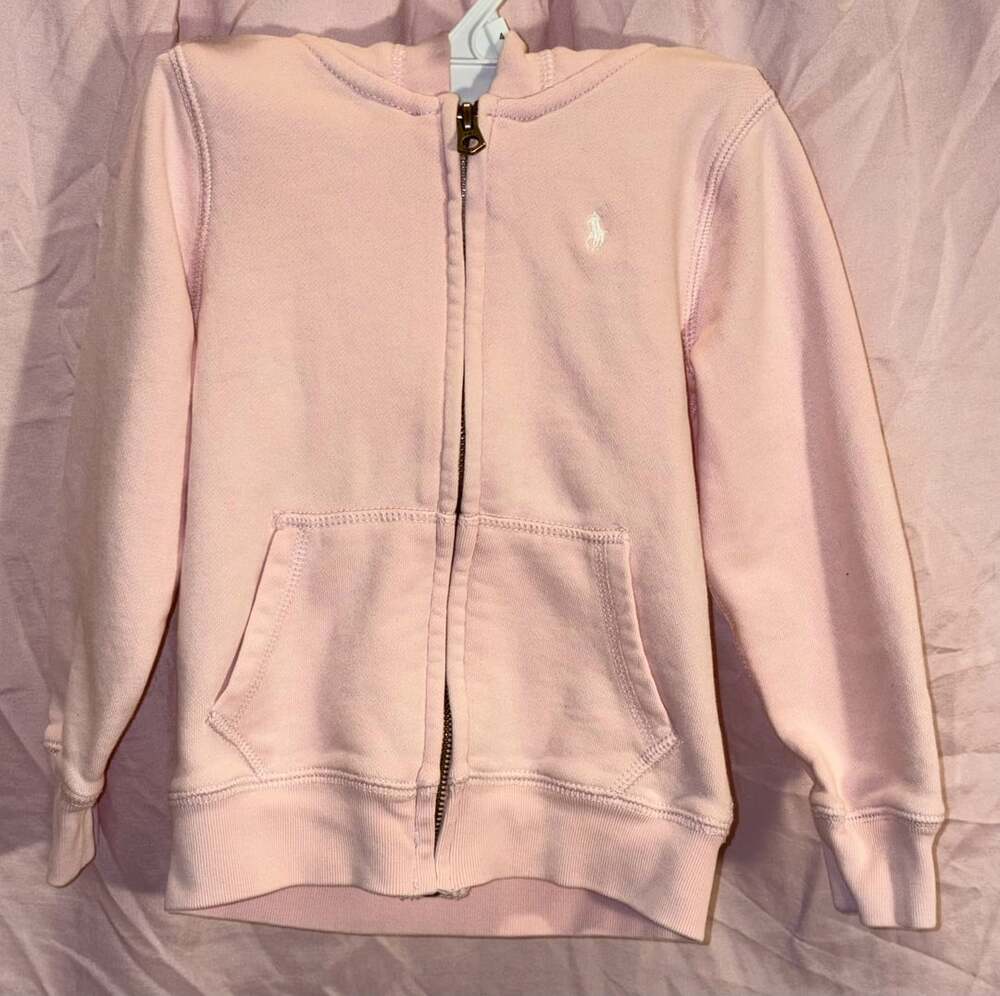 Polo Ralph Lauren Pink Full-Zip Hoodie Size 4/4T